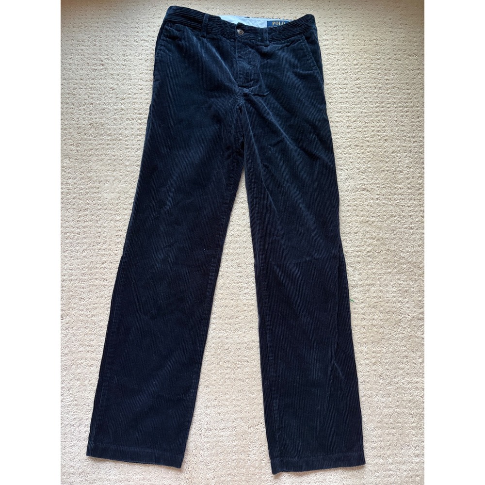 Polo Ralph Lauren Corduroy Pants 14 Navy 100% Cotton Preppy Schoolcore Heritage